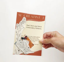 Load image into Gallery viewer, Peel Stick and Stitch Hand Embroidery Patterns