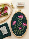 Load image into Gallery viewer, 3D Coneflowers - Intermediate Hand Embroidery DIY Craft Kit
