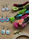 Load image into Gallery viewer, Embroidered Earrings - Beginner DIY Craft Kit