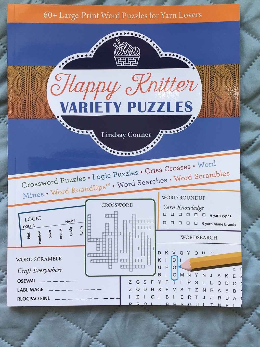 Happy Knitter Variety Puzzles Book