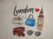 Load image into Gallery viewer, Embroidered Canvas Tote Bag