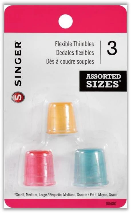 Singer Flexible Thimbles, 3pc. x 3.75