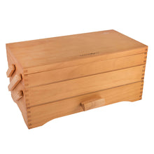 Load image into Gallery viewer, MILWARD 3-Tier Cantilever Wooden Sewing Box

