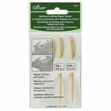 Load image into Gallery viewer, Bamboo Knitting Repair Hooks - 2pcs - CLOVER 3009
