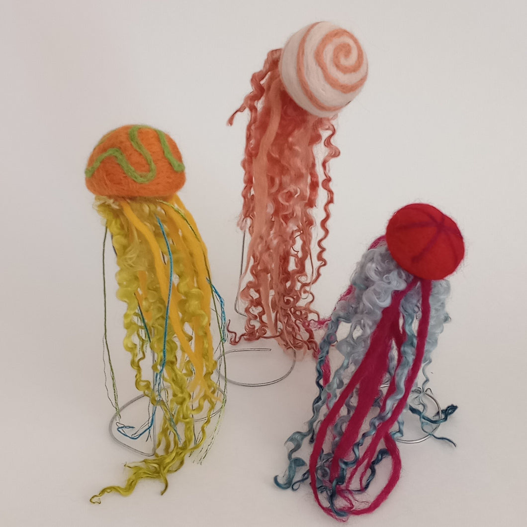 Needle Felted Jellyfish - November 16th  2 to 4 pm (Saturday)