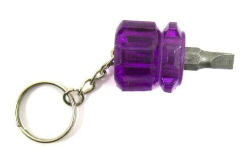 Tooltron Flat Head Mini Screwdriver with Keychain