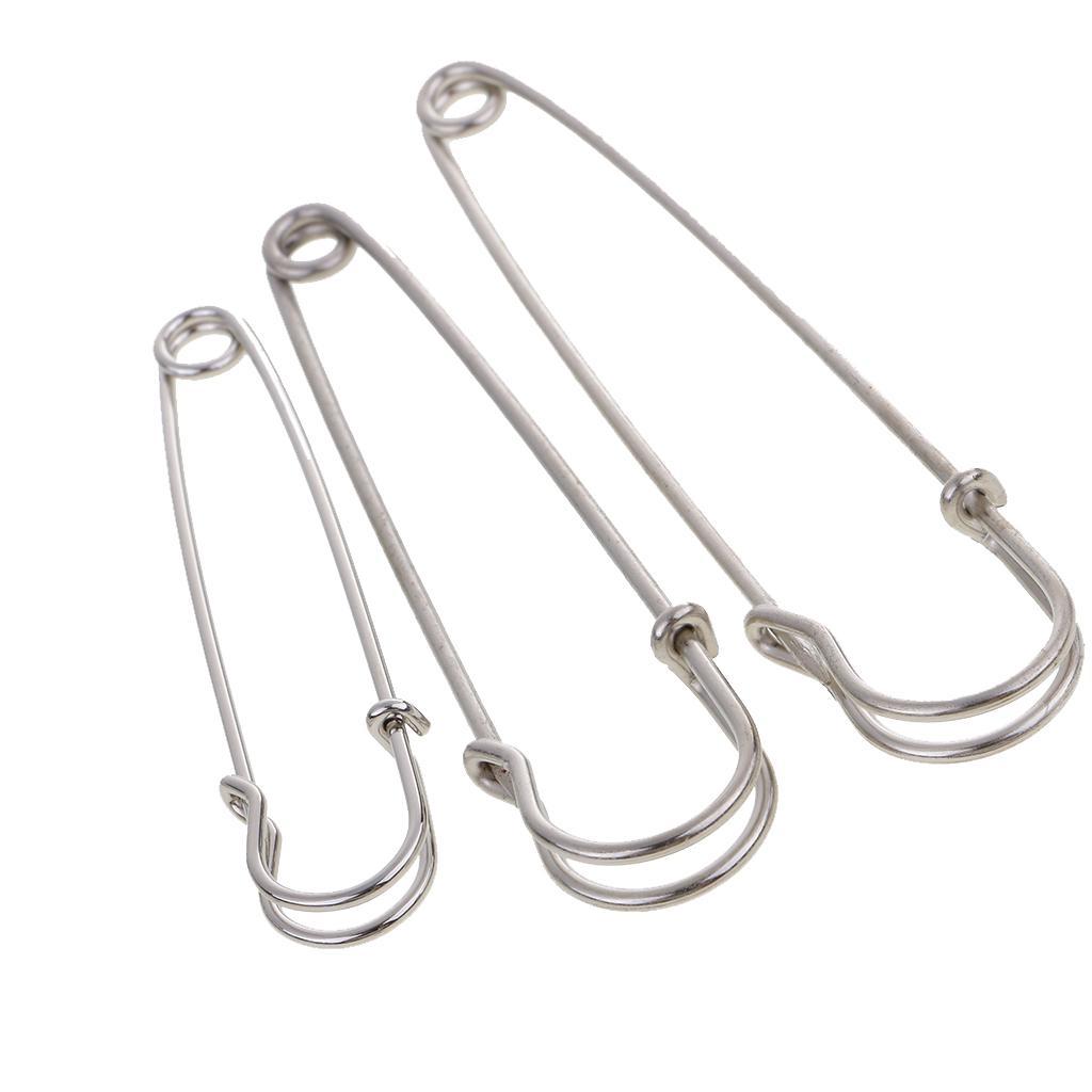Heavy Duty Safety Pins Stainless Steel