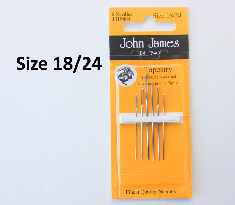 John James Tapestry Needles Size 18-24 6 ct.
