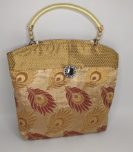 Load image into Gallery viewer, Gold Peacock Handbag

