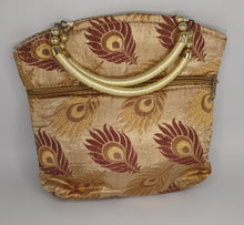 Load image into Gallery viewer, Gold Peacock Handbag
